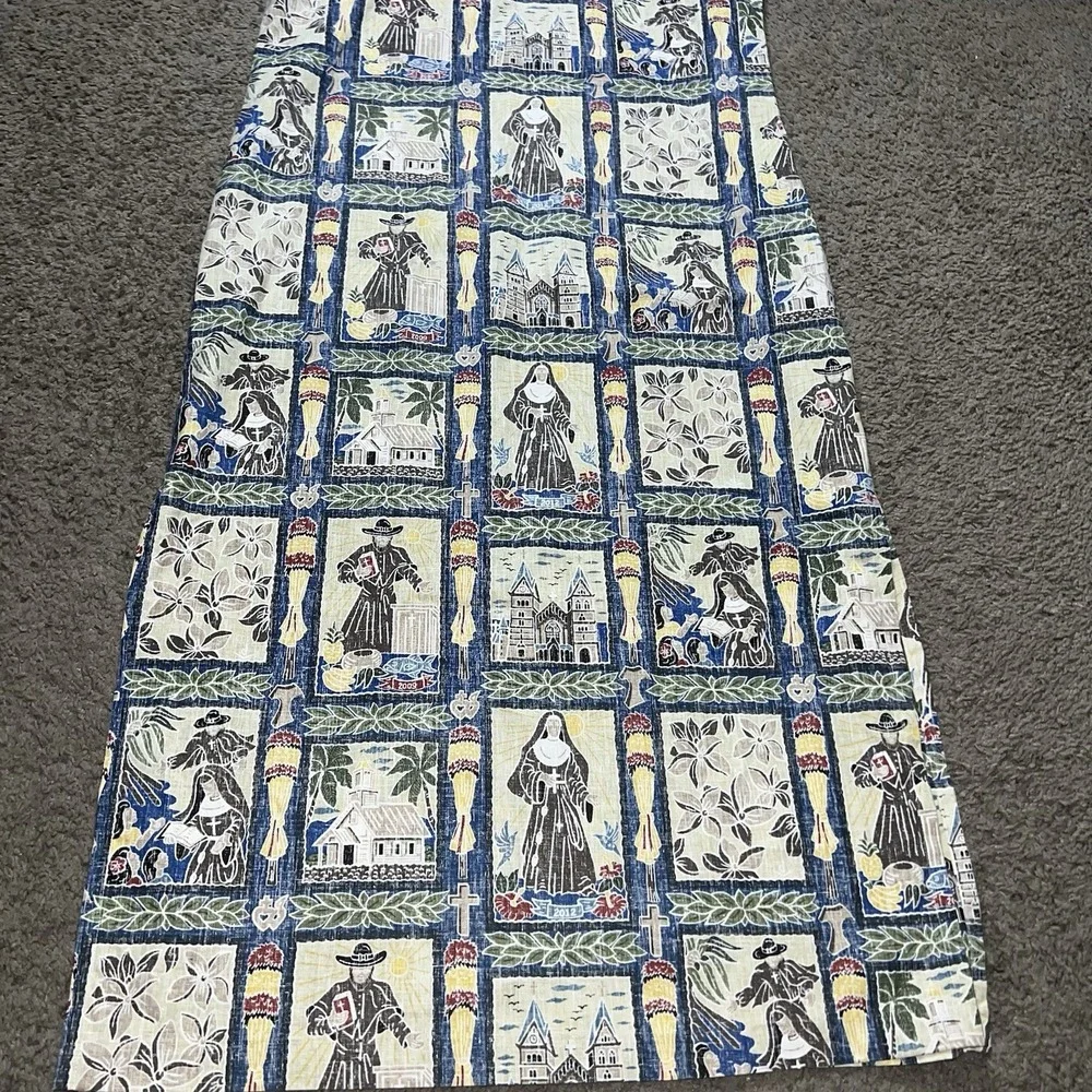 Reyn Spooner Dietrich Varez Father Damien Women's Long Dress Size‎ M RARE